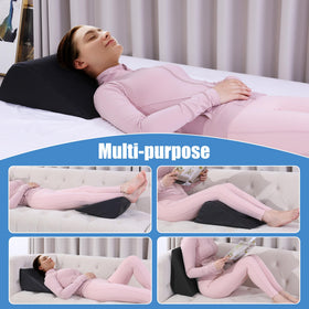 HOMBYS multi-functional pillow serves as leg lift, headrest, or tattoo pillow.