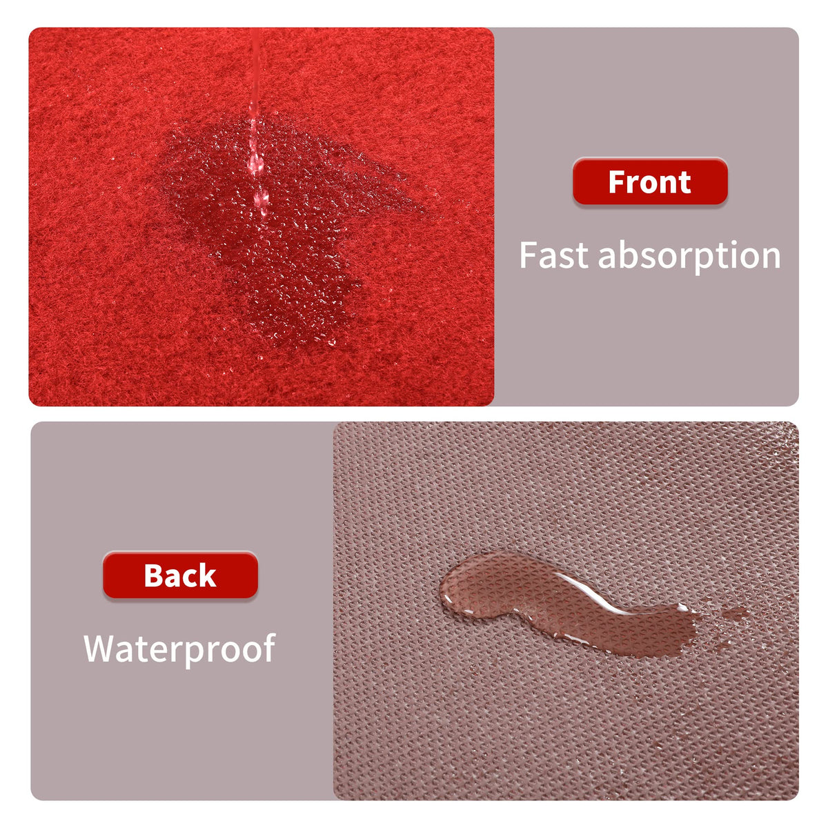HOMBYS red carpet runner can be trimmed to fit aisle lengths and layouts