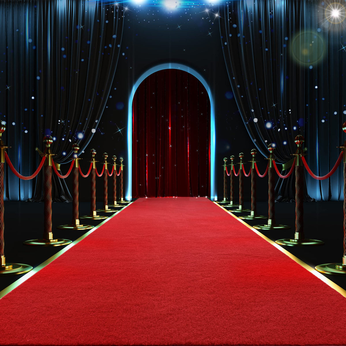 HOMBYS red carpet runner suitable for entrances, stages, and photo backdrops