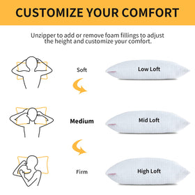 HOMBYS pillow in side sleeping position demonstrates stable neck alignment.