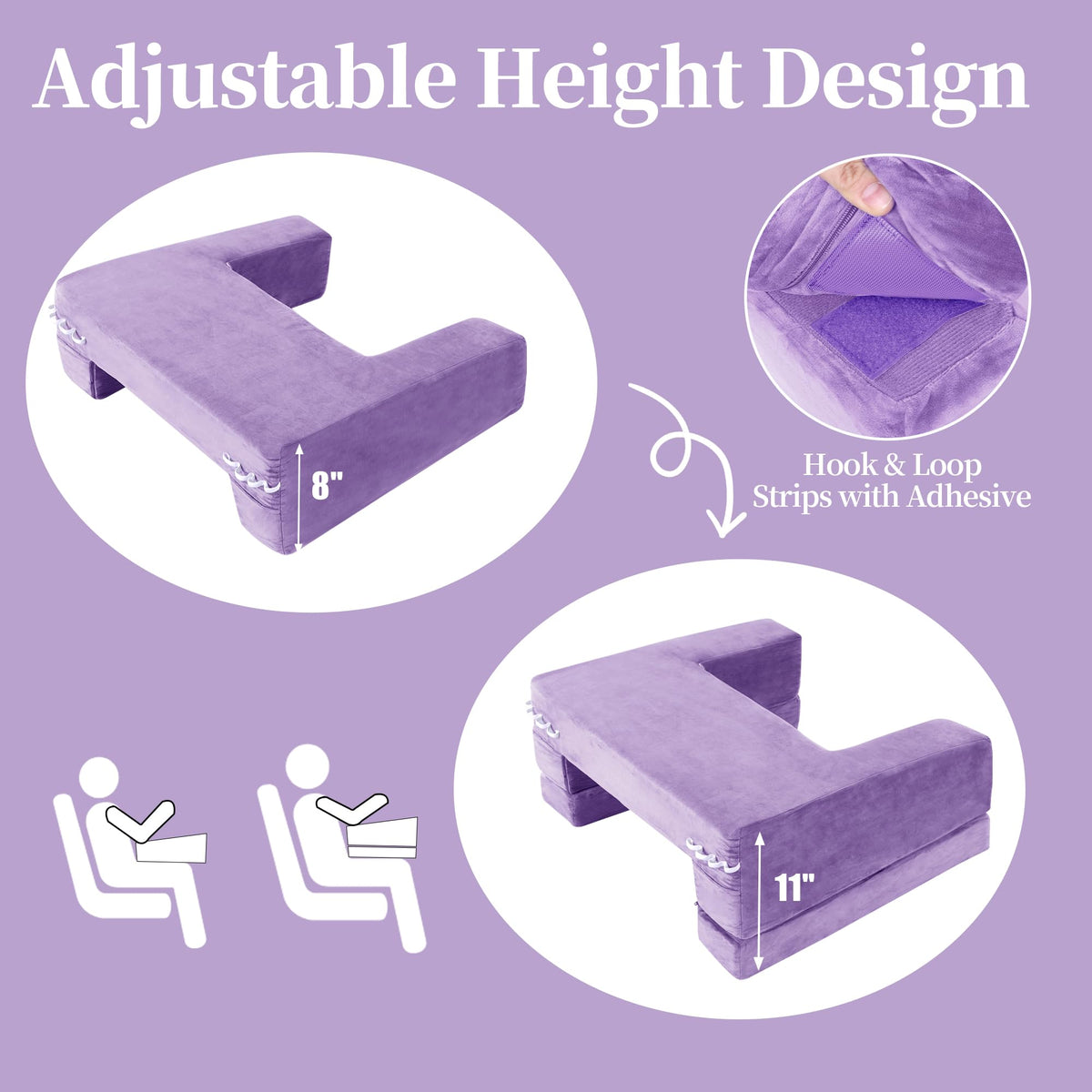 HOMBYS soft velvet cover enhances comfort during long sessions