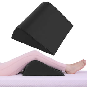 HOMBYS wedge bolster arc design provides comfortable leg support during massage.