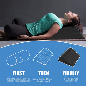 HOMBYS bolster with a full zippered outer case allows easy cleaning.