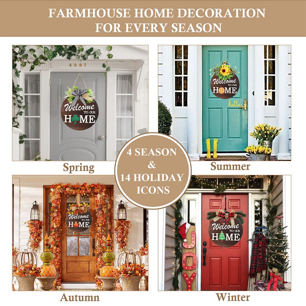 HOMCDALY set of 14 changeable icons for flexible seasonal accents