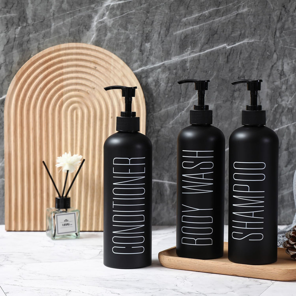 HOMCDALY refillable pump bottles reduce plastic waste over time.