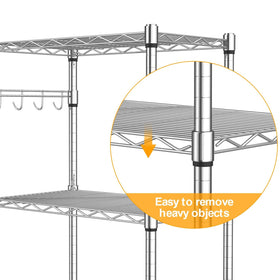 Homdox unit includes 4 side hooks for extra hanging options