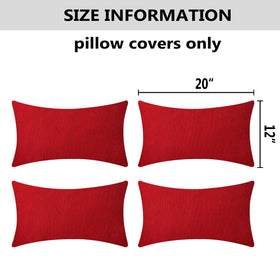 Home Brilliant dust-proof, water-resistant pillow cover designed for patio and garden spaces.