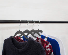 Durable ABS plastic hanger from Home Expressions for sturdy garment support