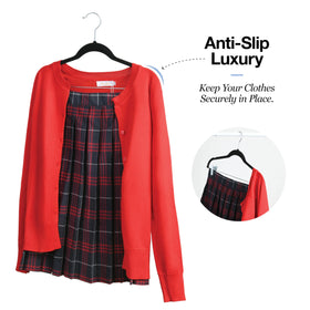 HOME IT felt velvet hangers protect fabrics and reduce creasing