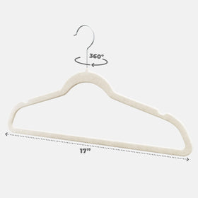 Home-It ivory suit hangers add a cohesive, elegant closet look.
