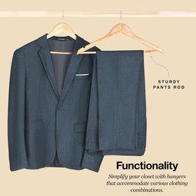 HOME IT Natural brown finish blends with any closet.