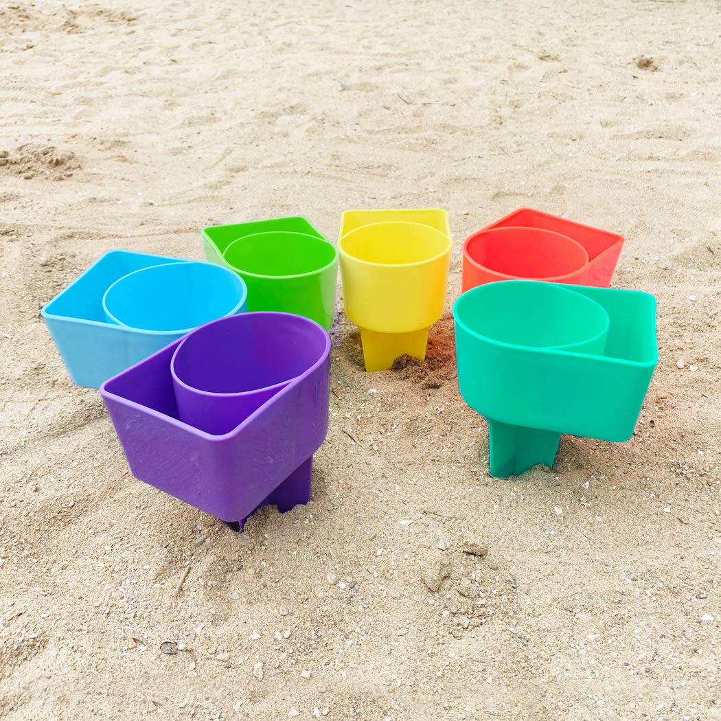 Home Queen Beach Cup Holder in yellow enhances visibility and quick access.