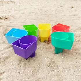 Home Queen Beach Cup Holder in yellow enhances visibility and quick access.