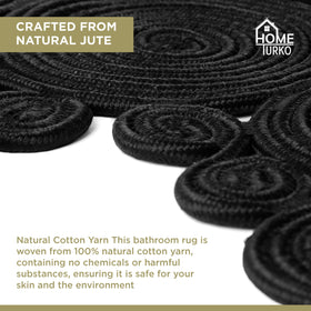 Home Turko bath mat with double-layer waffle absorbs moisture quickly.