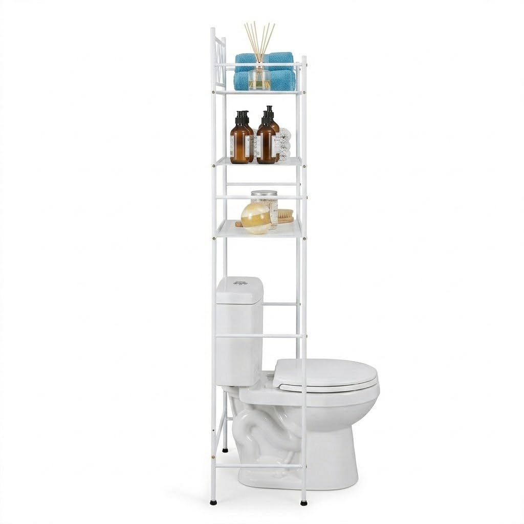 Adjustable feet on the organizer keep it stable on tile or hardwood floors.