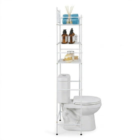 Adjustable feet on the organizer keep it stable on tile or hardwood floors.