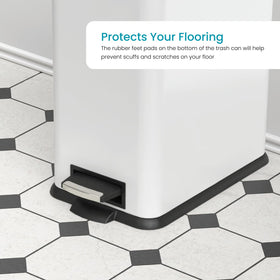 Home Zone Living removable liner simplifies bag changes and cleanup.