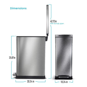 Home Zone Living stainless steel finish adds durability and a modern look