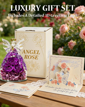Homeasy 3D floral card with rose gift box for heartfelt birthday wishes.