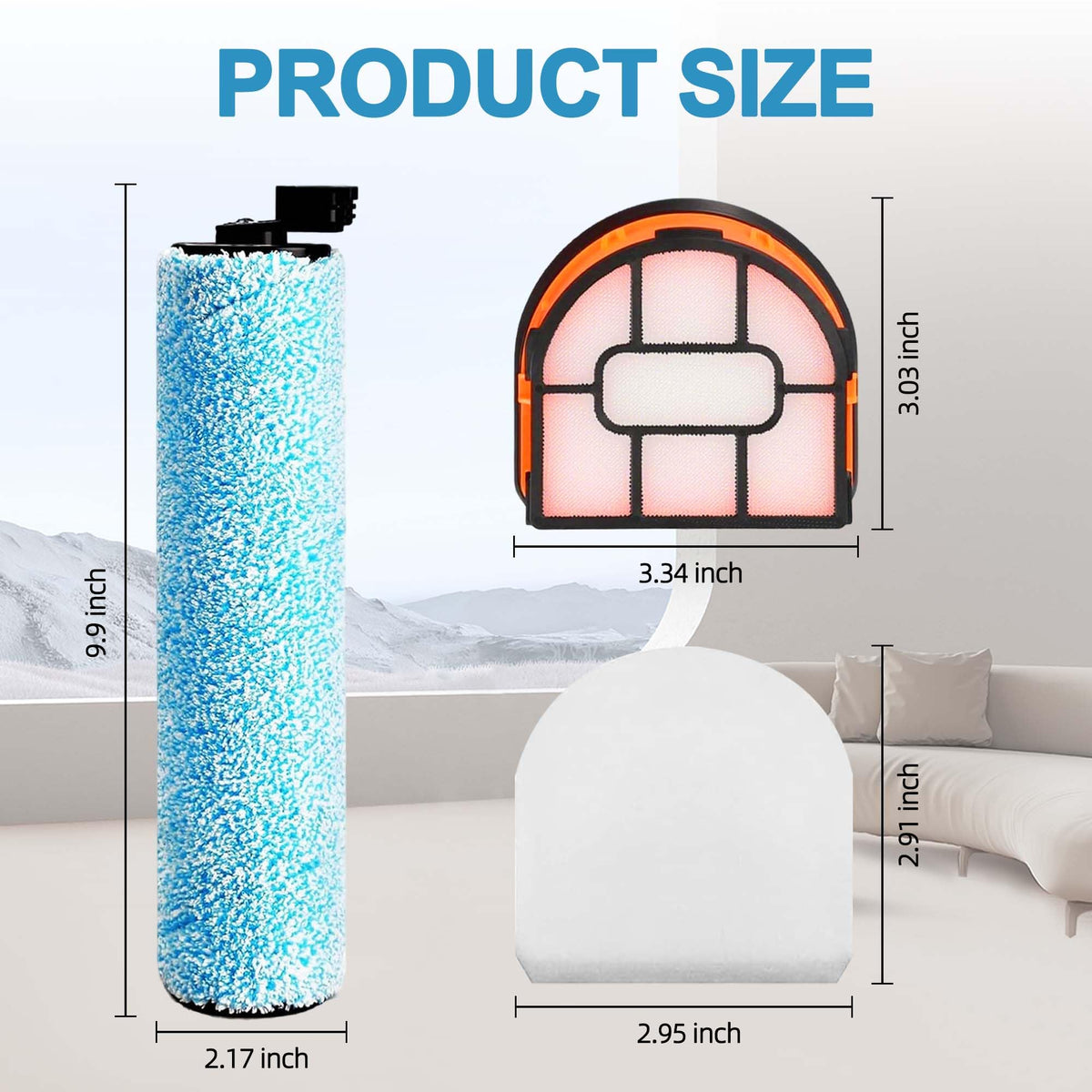 Homeazy Shark HydroVac foam filters capture fine dust and hair.