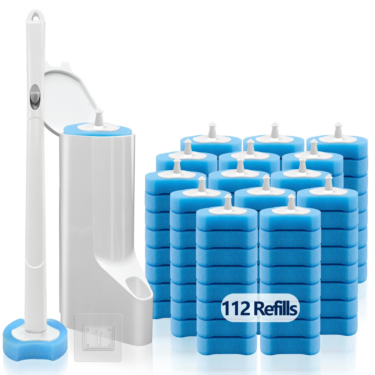 HomeBetter disposable toilet brush 3-in-1 system ready for deep cleaning