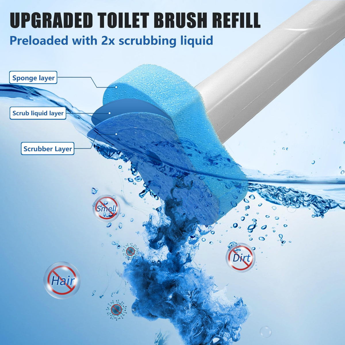 HOMEBETTER wand compatible refills demonstrate easy installation and ongoing cleanliness.