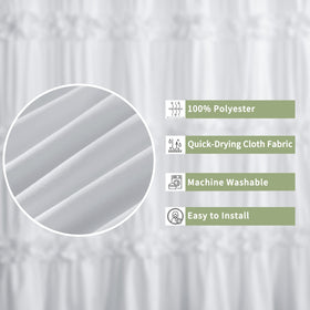Homechoice Decor 12-Buttonholes design for easy curtain setup.