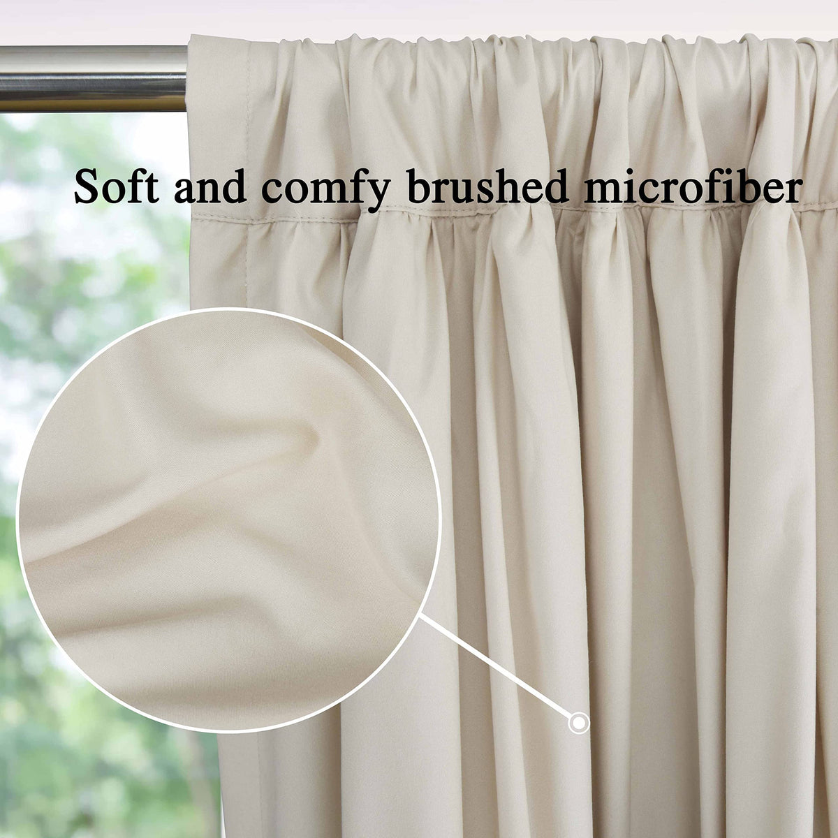 Homechoice Decor 2-panel set enhances privacy and elevates window aesthetics.