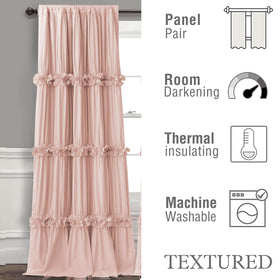 Homechoice Decor butterfly detail curtains add delicate charm to any Boho space.