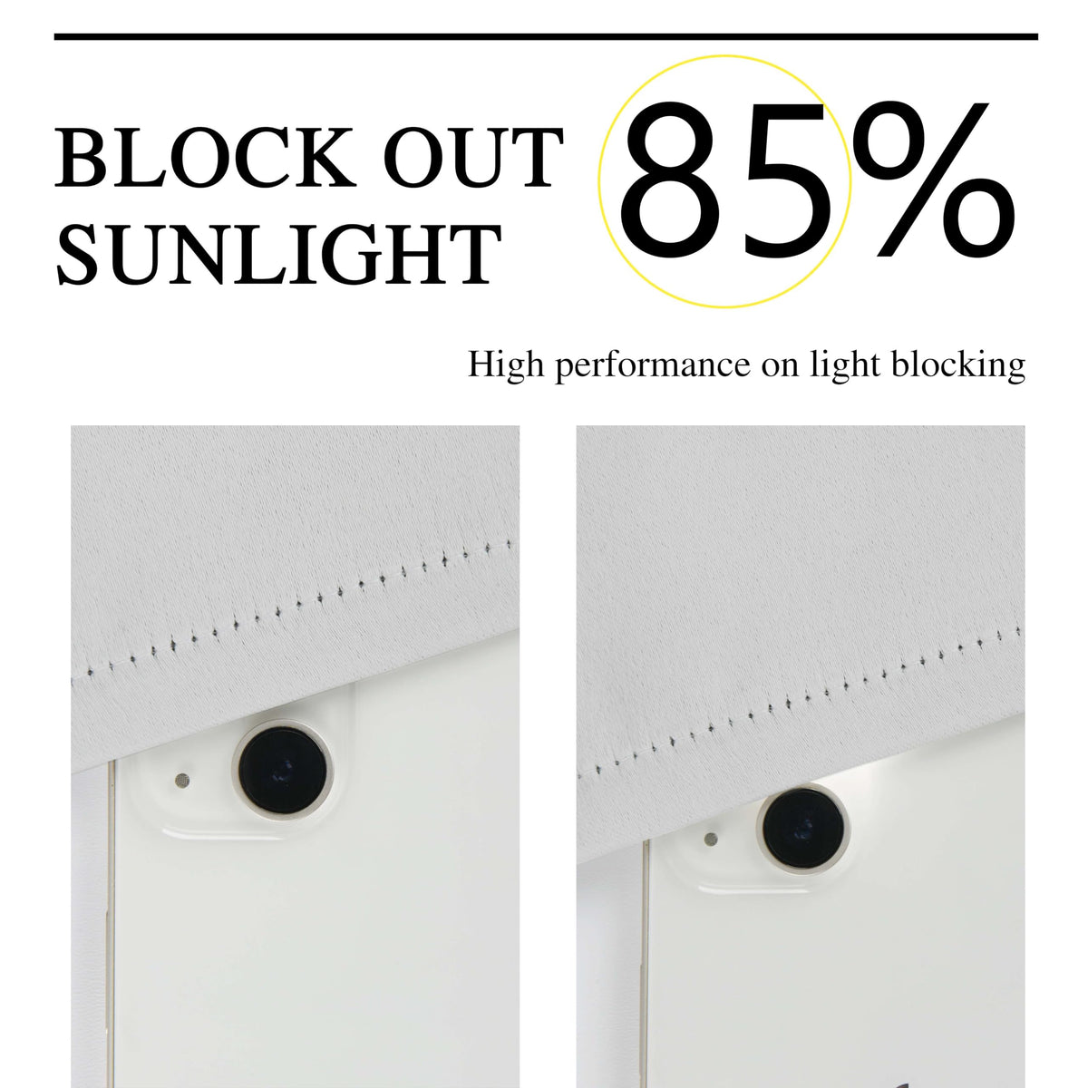 Homechoice Decor energy saving curtains help reduce heat transfer and glare.