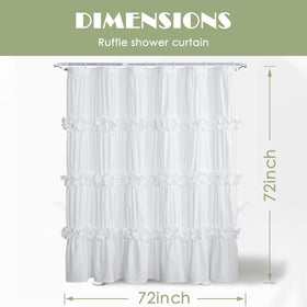 Homechoice Decor Privacy-opaque curtain for private, relaxed showers.