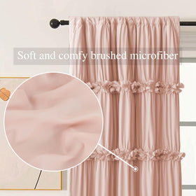 Homechoice Decor rod pocket drapes for easy installation
