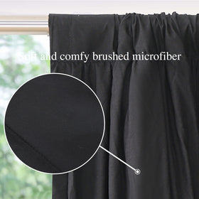 Homechoice Decor brushed microfiber curtains feel soft with effective light blocking
