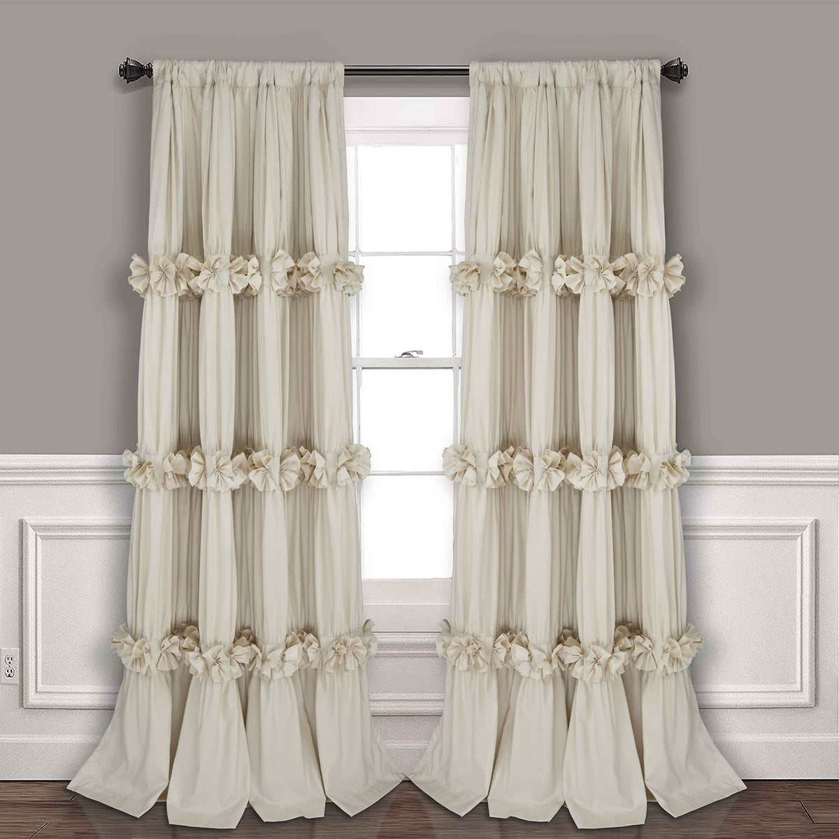 Homechoice Decor thermally insulated blackout curtains in camel block light for restful daytime sleep.