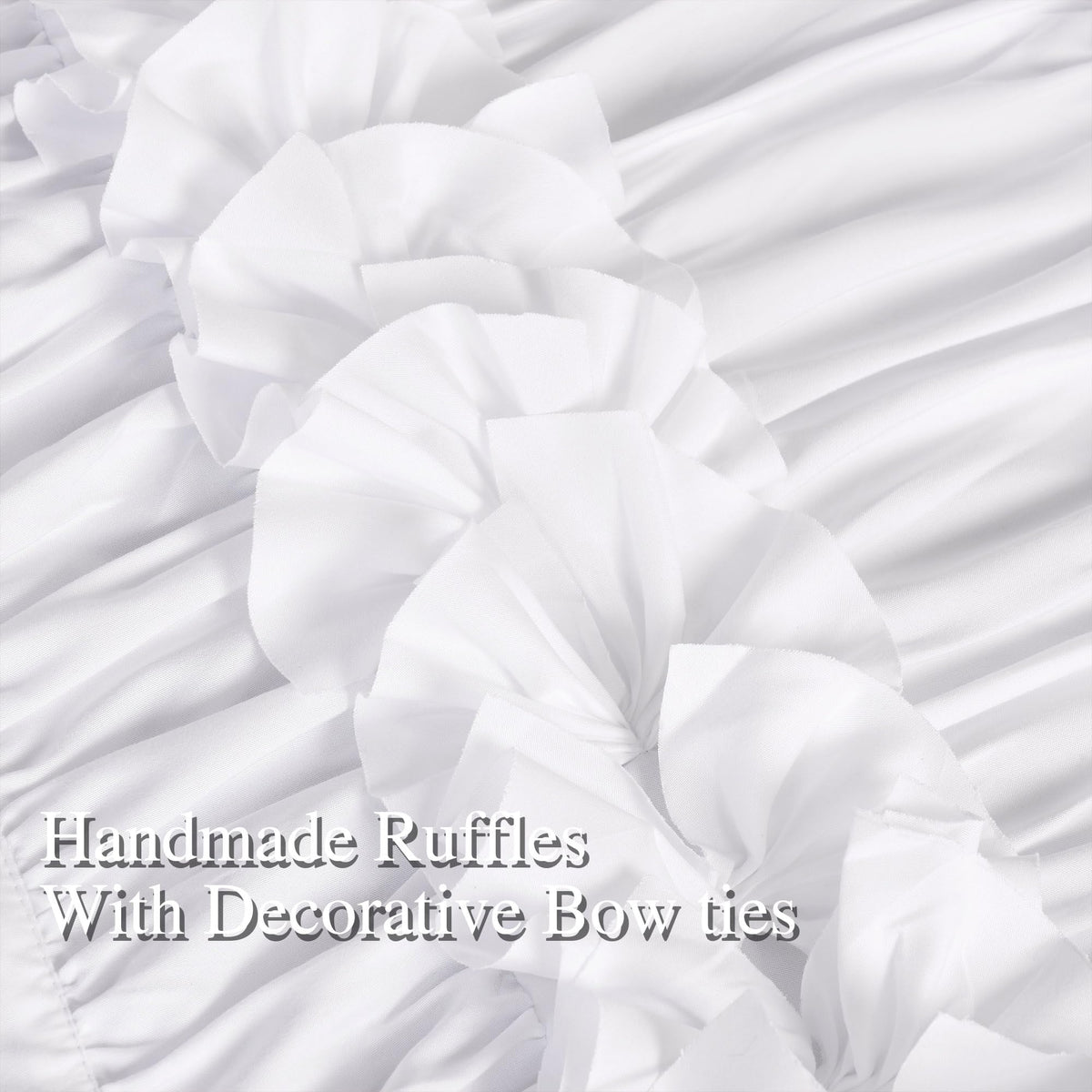 Homechoice Decor three-rows butterfly embroidery details elevate room style.
