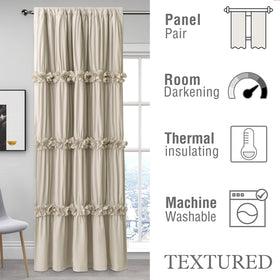 Homechoice Decor two-panel camel curtains offer privacy with classic style.