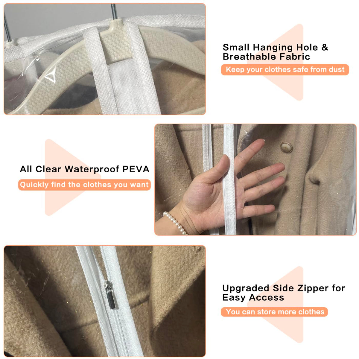 HomeClean 50gsm PE material bag, lightweight yet durable protection.