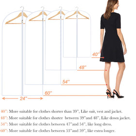 HomeClean 5-zipper garment bag, durable and smooth to zip.