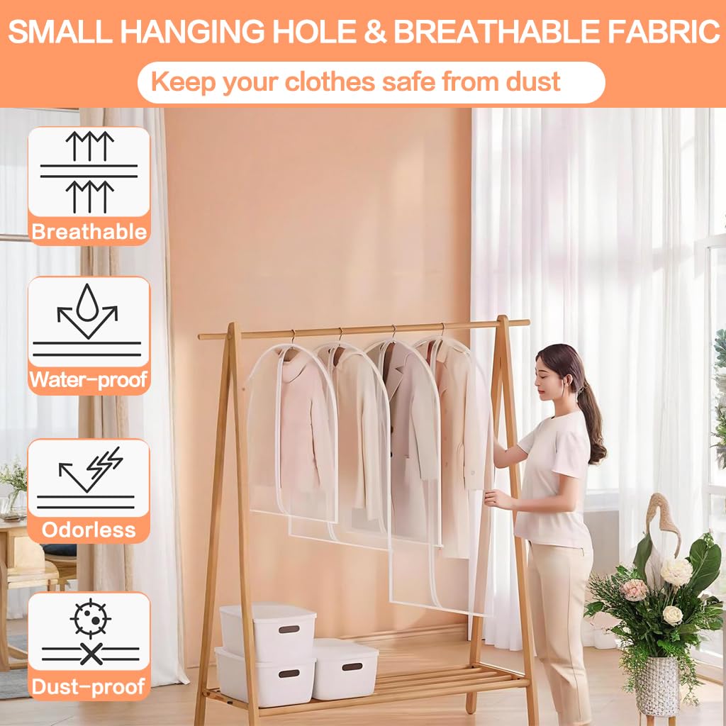 HomeClean dustproof and water-resistant bag guards clothes.