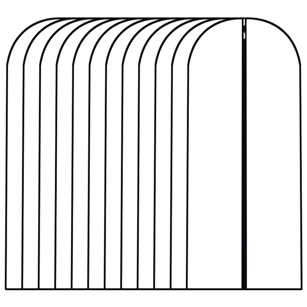 HomeClean garment bag clear view protects clothes while keeping them visible.