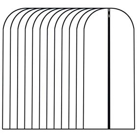 HomeClean garment bag clear view protects clothes while keeping them visible.