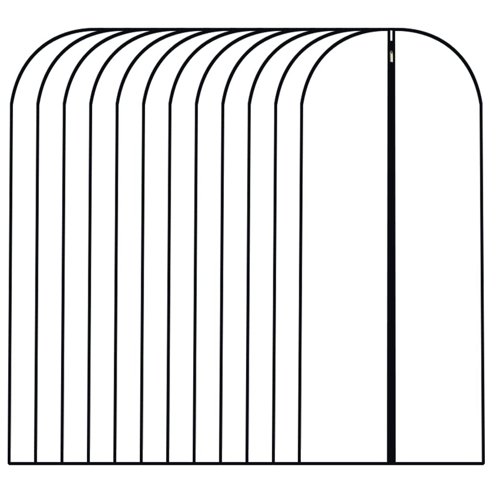 HomeClean garment bag clear view protects clothes while keeping them visible.