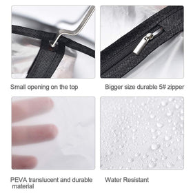 HomeClean garment bag offers dustproof and waterproof protection for garments.