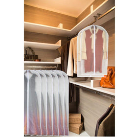 HomeClean pack of 6 garment bags for closet organization