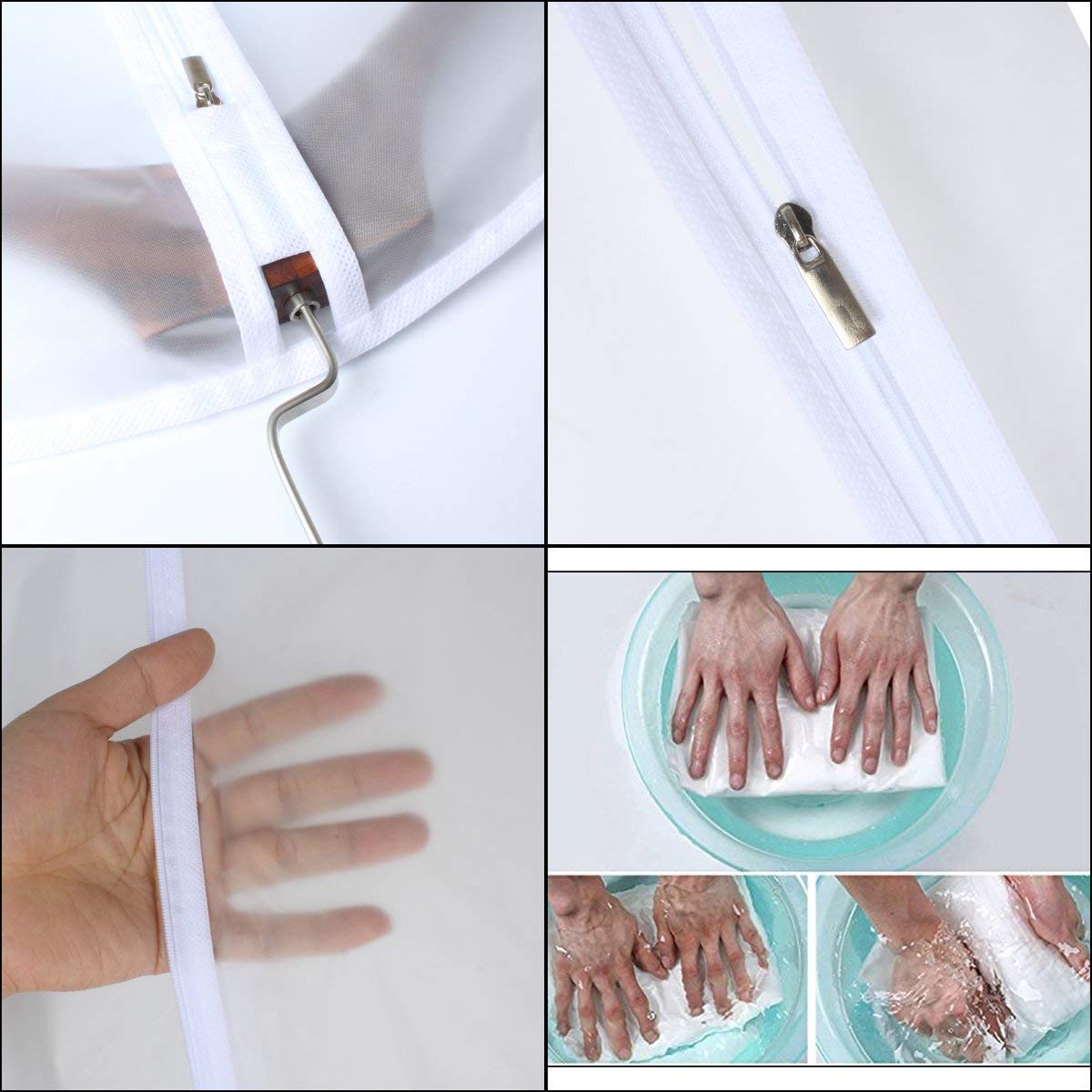 HomeClean washable PEVA 50gsm garment bag for repeated reuse