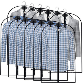 HomeClean garment bag with sturdy 5# zipper for smooth operation.