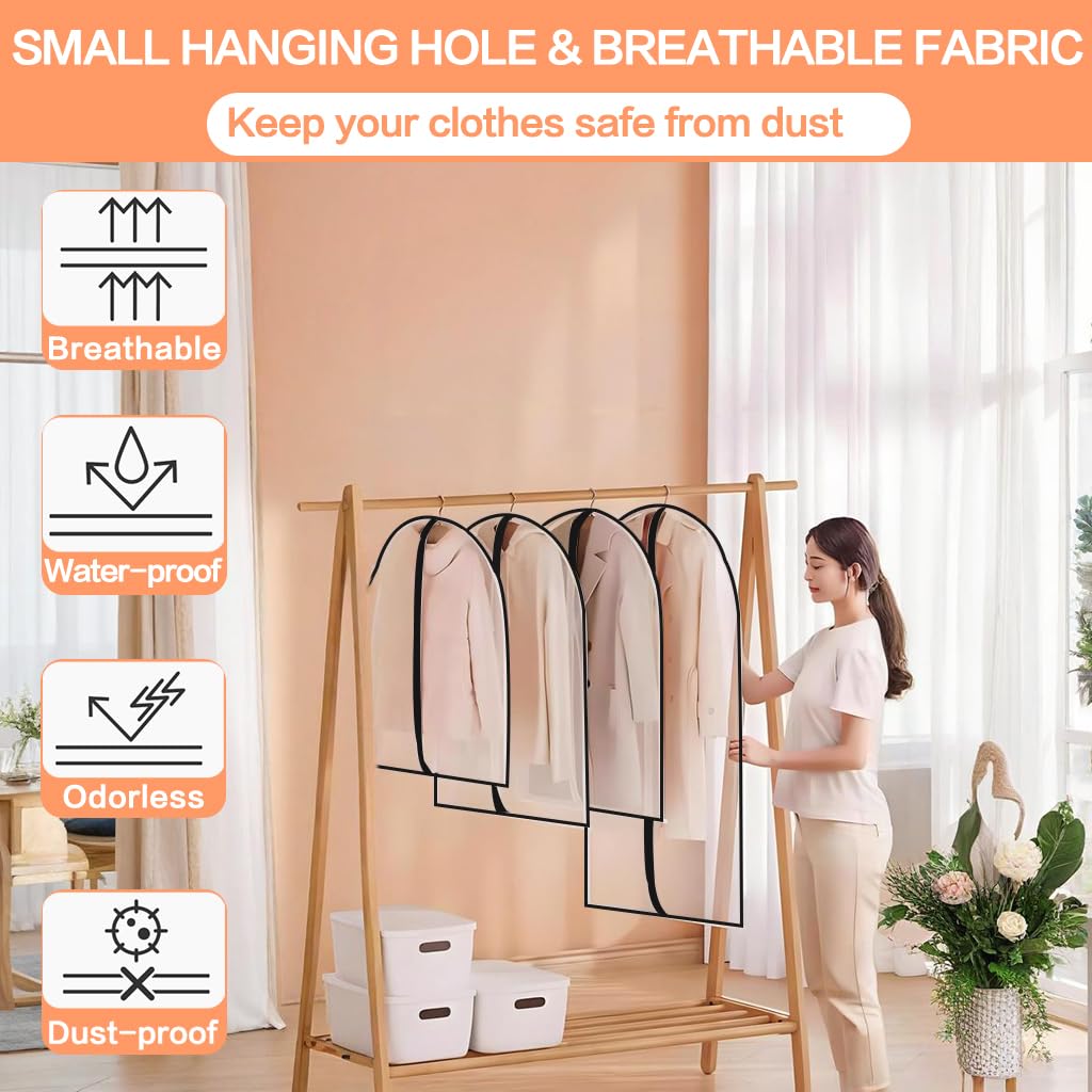 HomeClean hanging cover ideal for travel and closet organization.