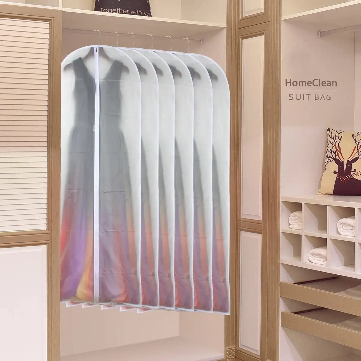 HomeClean PEVA material close-up emphasizes durability and snag-free surface.