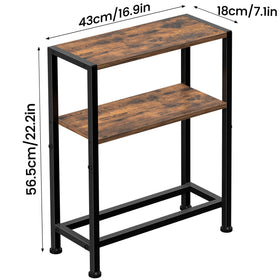 Homedawn compact nightstand placed beside a sofa in a cozy room