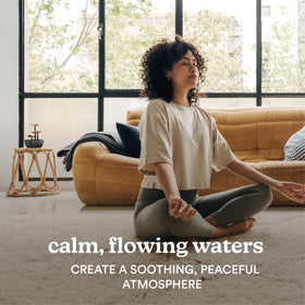 Homedics quiet submersible pump delivers peaceful operation.